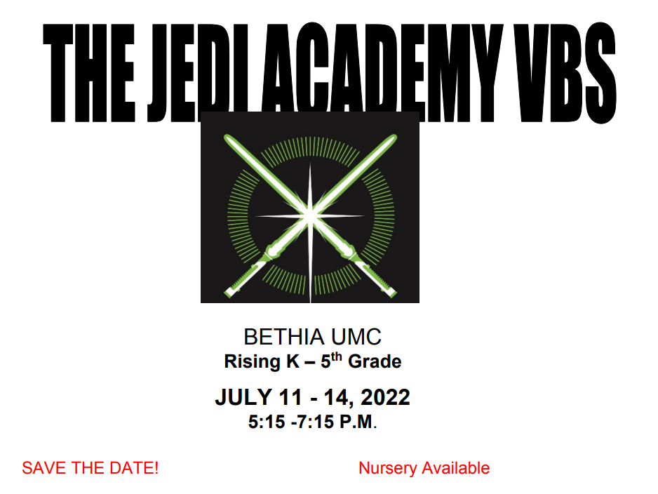 Updated THE JEDI ACADEMY VBS